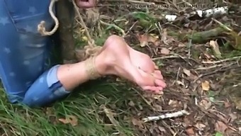 Foot Fetish Babe Tortured Outdoors By Amateur