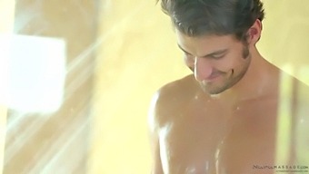 Finger Play And Deepthroating In A Steamy Nuru Massage Session