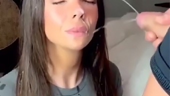 Amateur Girl Gives Blow Job And Facial In This Compilation.