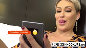 Step-Mom'S Breast Play Fantasy With Teen