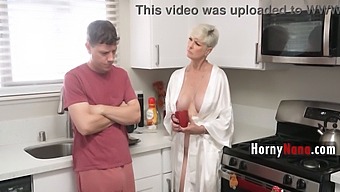 Sexy Stepnana Seduces Young Stud In Hot Gilf Action